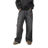 NERHI Classic Washed Straight-Leg Jeans