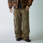 F2CE Asymmetrical Crinkled Cargo Pants