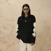 OVDY Color-Blocked Patchwork Sweater