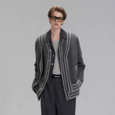 TIWILLTANG Layered Placket Knit Cardigan