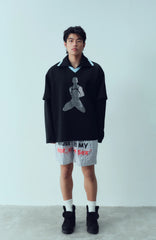 KADAKADA Diamond Graphic Layered Jersey