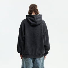 ORGANIC EMOTION Distressed Anatomy Hoodie