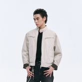 CATSSTAC Check-Lined Harrington Jacket