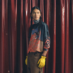 TRECLUB Contrast Swirl Full-Printed Long-Sleeve Jersey