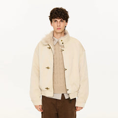 KREATE Faux Fur Lining PU Jacket