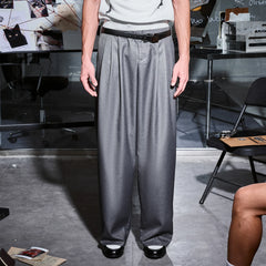 455EMBLE Pleated Wide-Leg Trousers