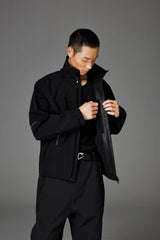 CATSSTAC Reflective Panels Tech Windbreaker Hooded Jacket