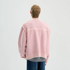 TIWILLTANG Frayed Edge Tweed Knit Jacket