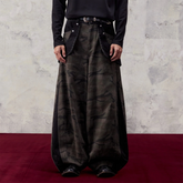 ALVNG AR ANTS Washed Camo Paneled Oversized Lantern Pants