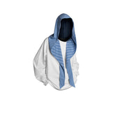 RELABEL Detachable Hood Long-Sleeve Tee White