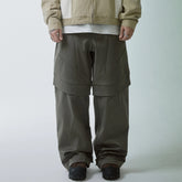F2CE Modern Deconstructed Double-Knee Rivet Pants
