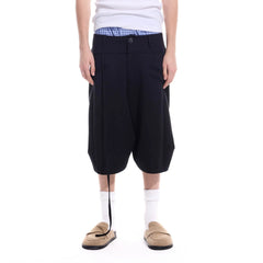 WHISTLEHUNTER Layered Crinkled Strap Shorts