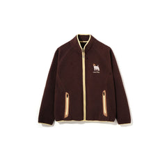 UMAMIISM Contrast Trim Fleece Jacket