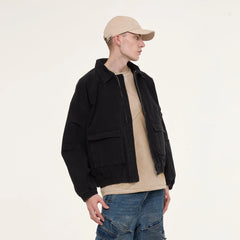 EGOFETCH Washed Utility Oversized Jacket