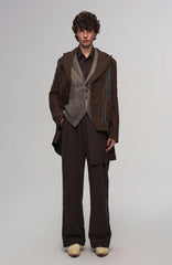 ILNya Nieternite Nifutur Deconstructed Paneled Belted Vest