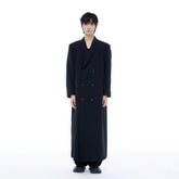 TUIMU Double-Breasted Maxi Trench Coat
