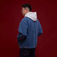 BANANA CLUB Contrast Collar Stitch Utility Jacket