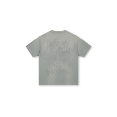 BONELESS Graffiti Distressed Washed T-Shirt
