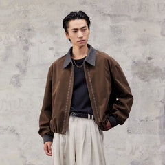 ALVNG AR ANTS Contrast Collar Totem Embroidered Jacket