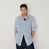 OPICLOTH Classic Striped Long Shirt