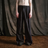 ILNya Nieternite Nifutur Wool-Blended Pleated-Waist Spliced Trousers