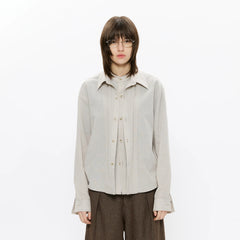 KREATE Linen Layered Check Shirt