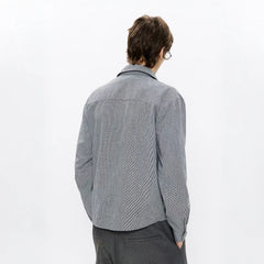 KREATE Linen Layered Check Shirt