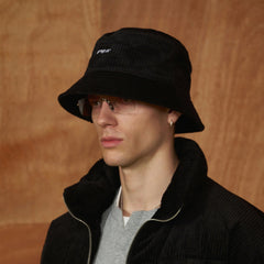 PMW Corduroy Embroidered Bucket Hat