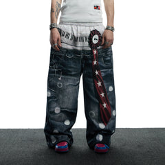 DND4DES Playful Print Baggy Trousers