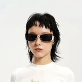 DAMAGE ASIA OPTICALS Modern Half Frame Sunglasses
