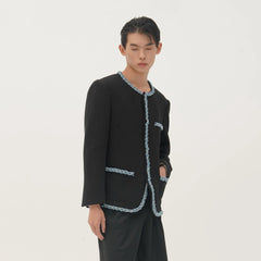 ORAL UTOPIA Tweed Trimmed Edge Jacket