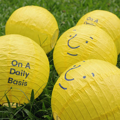 ONADAILYBASIS Smiley Paper Lantern Set