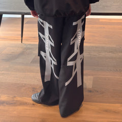 MIICHOUS 1st 3A Graphic Wide-Leg Track Pants