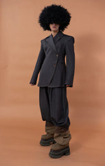 CLP Stitched Pleated Denim Pants