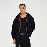 CATSSTAC Structured Panel Studded Hooded Jacket