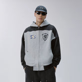 F2CE Contrast Panel Badge Graphic Hooded Jacket