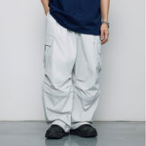 BANANA CLUB Crinkled Multi-Pocket Detachable Cargo Pants