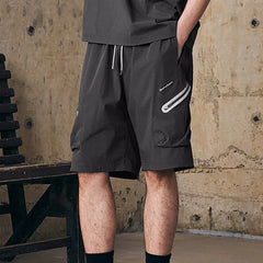 ENSHADOWER Contrast Quick-Dry Drawstring Shorts