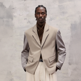 ALVNG AR ANTS Essential Sheen Spliced Blazer