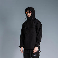 ENSHADOWER Asymmetrical Front Pocket Gorpcore Windbreaker