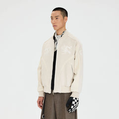 CATSSTAC Warrior Embroidered Panel Bomber Jacket