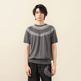 MOITIEDEPETALE Fair Isle Jacquard Tee