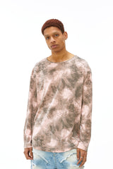 VANN VALRENCE Distressed Tie-Dye Oversized T-Shirt