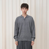 OUYANG WENJUN Essential Wool-Blend Polo Sweater