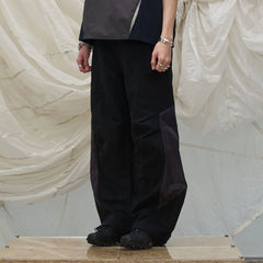 RELABEL Deconstructed Paneled Drawstring Parachute Pants