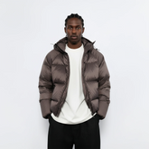 7440 37 1 Drawstring Hooded Thickened Down Puffer