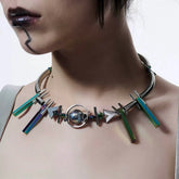 ILLUSORY Geometrical Planetary Beaded Necklace