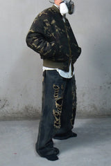 LUUUCAM Classic Camo Bomber Jacket