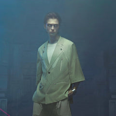 XIPHEVIL Demiurge IV Mesh Metal Short-Sleeve Blazer Green