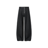 OKAYTHXBYE Classic Pleated Wide-Leg Jeans
